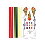 PINECAR PIN307 STRIPE/FLAME DECALS FOR PINE CARS
