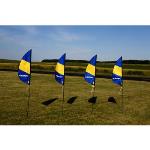 Premier Kites PMR10532 3.5 ft FPV Boundary Marker Flag(4)w/Stakes HH Logo