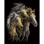Royal & Langnic RBMGOLF20 HORSES Engraving Art Gold Foil Set GOLF20