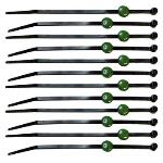 Rc-lights RCL79813 Tie Caps, Green with Zip Ties (12 )