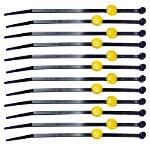 Rc-lights RCL79819 Tie Caps, Yellow with Zip Ties (12 )