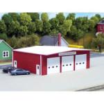 Rix Products RIX5410192 HO KIT Fire Station, Red
