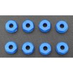 RPM Custom Engi RPM70805 Nylon Nuts, 4-40 Neon Blue (8)