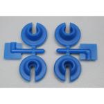 Rpm Model Kits RPM73155 LOWER SPRNG CUPS BLUE FOR LOSI/TRAXXS