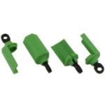 Rpm Model Kits RPM80404 Shock Shafts Guards,Green:TRA1/10th,Rally,DESC410R