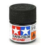 TAMIYA TAM81518 X-18 BLACK SEMI-GLOSS ACRYLIC PAINT