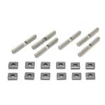 Team Losi Racin TLR352001 Cross Pins & Support Blocks, Al: 5T, MINI WRC