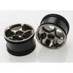 TRAXXAS TRA2472A 2.2" Bandit Rear Tracer Buggy Wheels (2) (Black Chrome) (Pins)