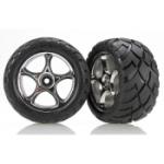 TRAXXAS TRA2478R Anaconda Rear Tires w/Tracer Wheels (2) (VXL Bandit) (Chrome) (Standard)