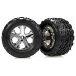 TRAXXAS TRA3669 Talon Front Tires w/All-Star Wheels (2) (Chrome)