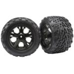 TRAXXAS TRA3669A Talon Front Tires w/All-Star Wheels (2) (Black Chrome)