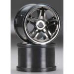 TRAXXAS TRA5172A WHEELS SS 3.8" BLACK CHROME FOR REVO 3.3