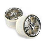 TRAXXAS TRA5172X Traxxas 3.8 SS Split Spoke Wheels (Revo,TMX) (2) (Chrome)