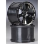 TRAXXAS TRA5372A Gemini 3.8" Black Chrome Wheel (2):E-Revo