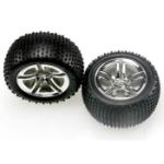 TRAXXAS TRA5572R Twin Spoke Pre-Mounted Rear Tires (2)