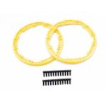 TRAXXAS TRA5665 Beadlock Style Sidewall Protector w/Hardware (Yellow) (2)