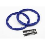 TRAXXAS TRA5666 Beadlock Style Sidewall Protector w/Hardware (Blue) (2)