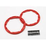 TRAXXAS TRA5667 Beadlock Style Sidewall Protector w/Hardware (Red) (2)