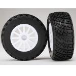 TRAXXAS TRA7473 BFGoodrich Rally Tire w/Rally Wheel (2) (White) (Standard)