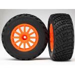 TRAXXAS TRA7473A BFGoodrich Rally Tire w/Rally Wheel (2) (Orange) (Standard)