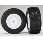 TRAXXAS TRA7473R RALLY BF GOODRICH SOFT S1 TIRES/WHITE RIMS (2)