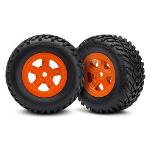 TRAXXAS TRA7674A SST 1/18 SCT Pre-Mounted Tires w/SCT Wheels (2) (Orange)