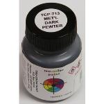 Tru-Color Paint TUP713 Metallic Dark Pewter, 1oz