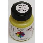 Tru-Color Paint TUP716 Metallic Canary Yellow, 1oz