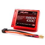 Venom Group In VNR15126 100C 2S1P 5800mAh 7.4v LiPO Square Pack ROAR : UNI