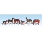 WOODLAND SCENIC WOOA1842 HO Chestnut Horses