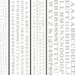 WOODLAND SCENIC WOODT506 Railroad Roman Letters, White