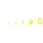 WOODLAND SCENIC WOOMG730 Gothic Numbers, Yellow