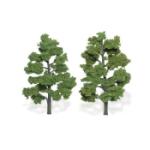 WOODLAND SCENIC WOOTR1515 Ready-Made Tree, Light Green 6-7" (2)