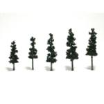 WOODLAND SCENIC WOOTR1560 Ready-Made Pine, 2.5-4" (5)