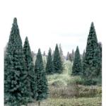 WOODLAND SCENIC WOOTR1588 Ready Made Trees Value Pack, Blue Spruce 4-6" (13)