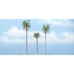 WOODLAND SCENIC WOOTR1617 Premium Royal Palm Tree, 4.5"/4"/3" (3)