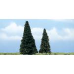 WOODLAND SCENIC WOOTR1626 Premium Evergreen Tree, 4-5" (2)