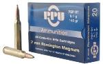 PPU PP7RM1 Standard Rifle  7mm Rem Mag 140 gr Pointed Soft Point (PSP) 20 Bx/ 10