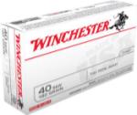 Winchester Ammo Q4238 USA  40 S&W 180 gr Full Metal Jacket (FMJ) 50 Bx/10 Cs