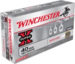 Winchester Ammo WC402 Super-X  40 S&W 180 gr Winclean Brass Enclosed Base 50 Bx/