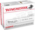 Winchester Ammo USA9MMVP USA  9mm Luger 115 gr Full Metal Jacket (FMJ) 100 Bx/10
