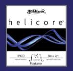 Helicore HP61034M Pizzicato Bass String Set, 3/4 Scale, Medium Tension