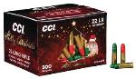 921XMAS17 CCI Limited Edition Christmas Pack .22 Long Rifle 40 Grain 1240 FPS Red/Green Tipped 300 Round Bulk