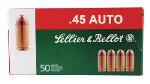 Sellier & Bellot SB45A Handgun Ammunition .45 ACP 230 Grain Full Metal Jacket