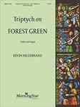 Triptych on Forest Green