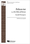 Six Odes of Horace: Felices ter (Thrice happy they)