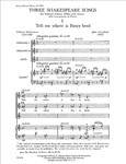 Three Shakespeare Songs