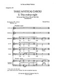 Three Mystical Carols: This Endrys Night