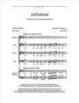 Two Herbert Settings: Antiphon