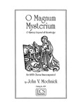 O Magnum Mysterium (O Mystery beyond all Knowledge)